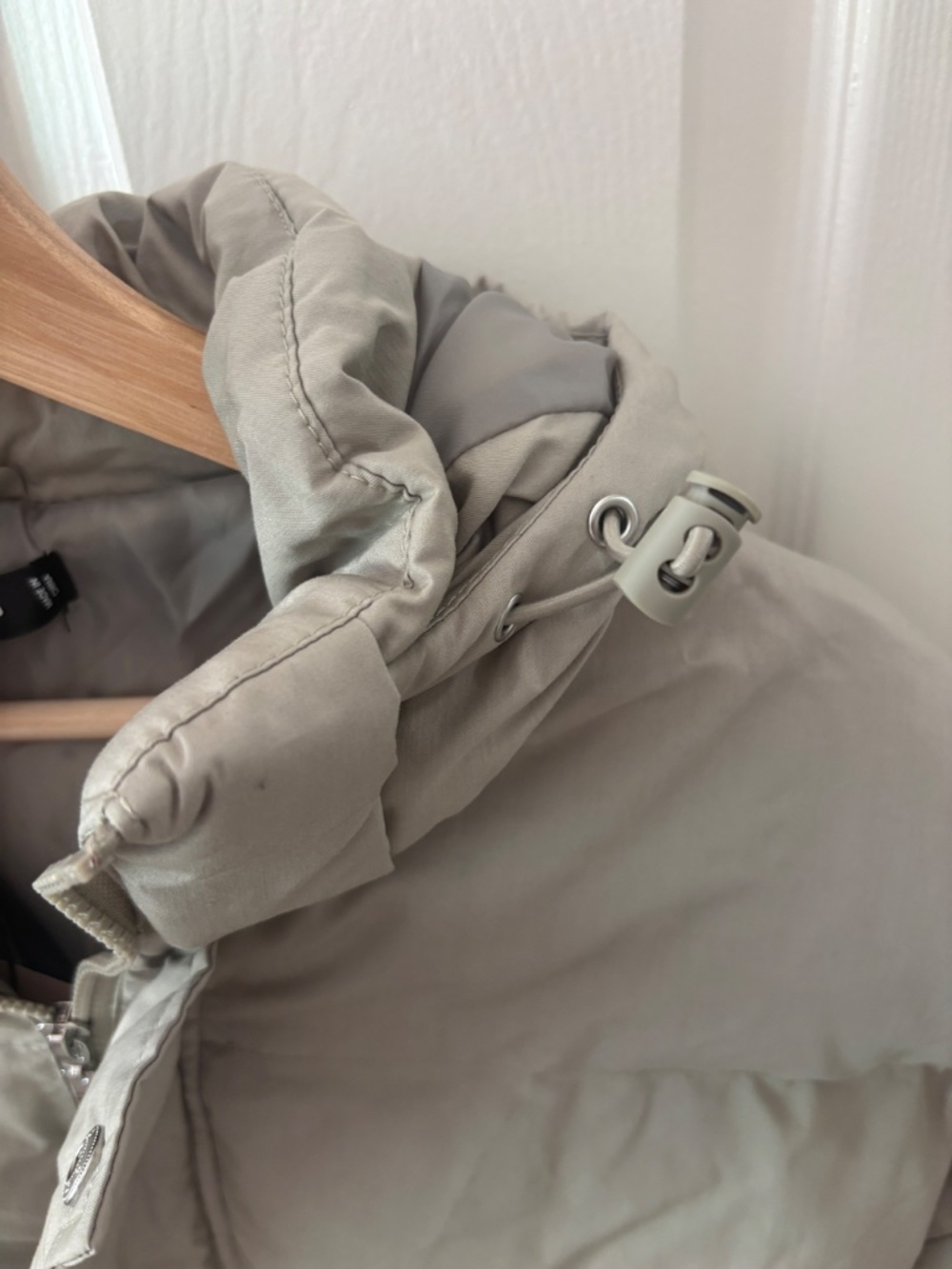 Missguided Tall Longline Padded Puffer Coat - Sage Green Size 4 - Picture 10 of 12